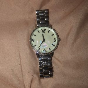 american eagle silver quartz watch